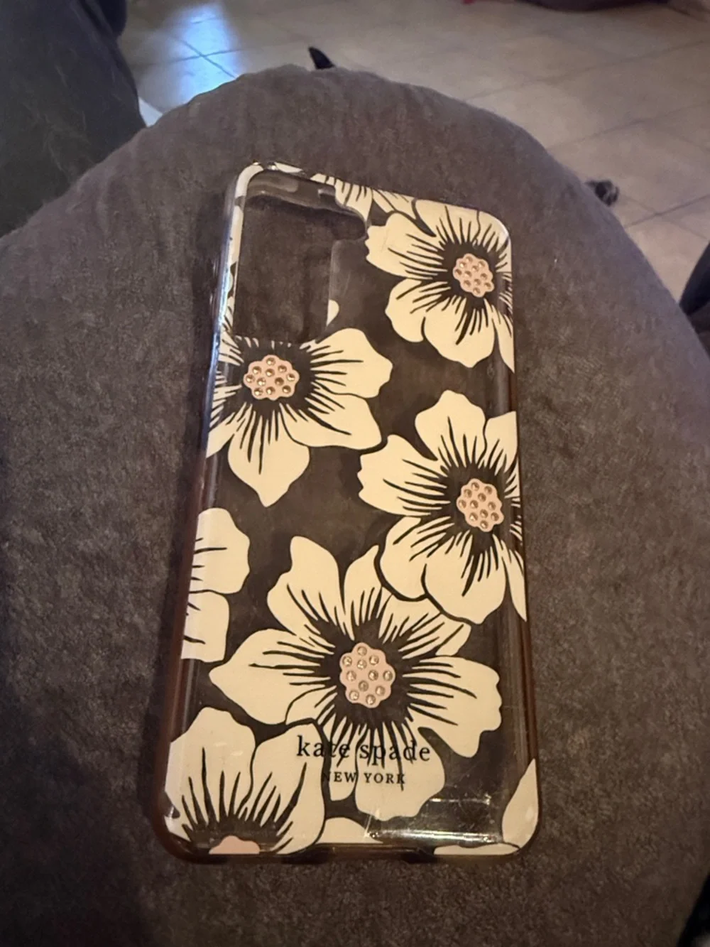 kate spade Black and White Floral Phone Case